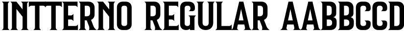 INTTERNO Regular font