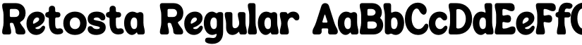 Retosta Regular font