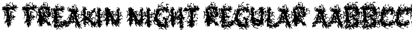 f Freakin Night Regular font