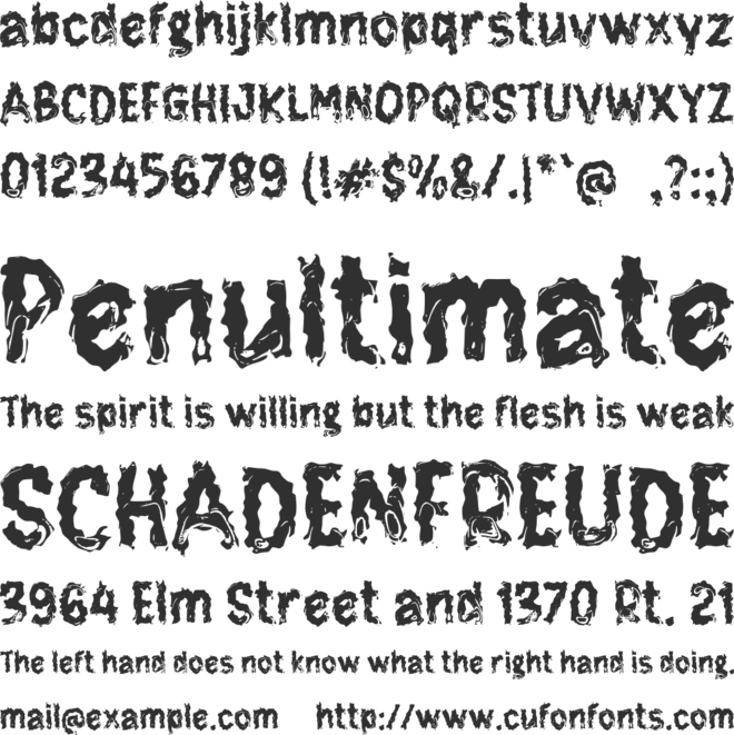f Foley font preview