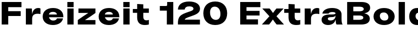 Freizeit 120 ExtraBold font