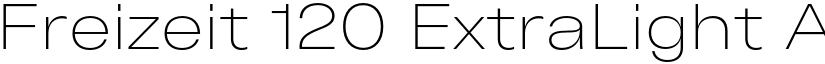 Freizeit 120 ExtraLight font