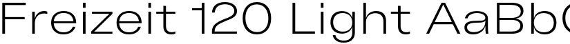 Freizeit 120 Light font