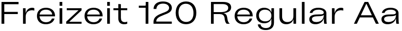 Freizeit 120 Regular font