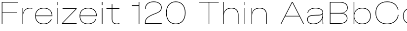 Freizeit 120 Thin font