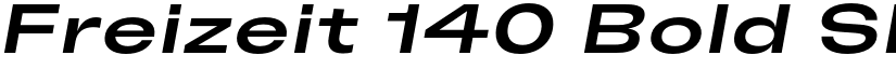 Freizeit 140 Bold Slanted font