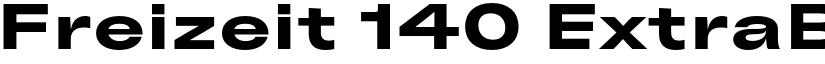 Freizeit 140 ExtraBold font