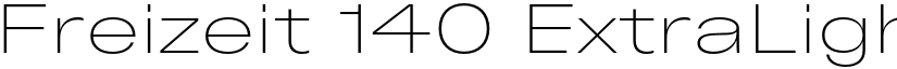 Freizeit 140 ExtraLight font