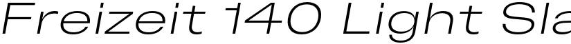 Freizeit 140 Light Slanted font