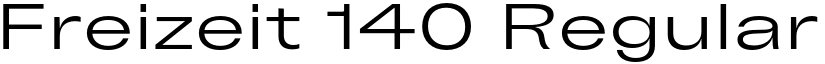 Freizeit 140 Regular font