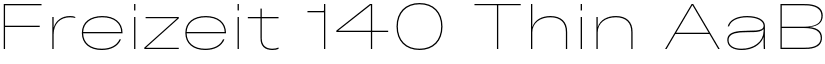 Freizeit 140 Thin font