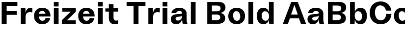 Freizeit Trial Bold font