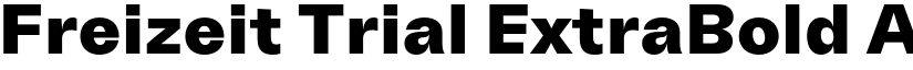 Freizeit Trial ExtraBold font