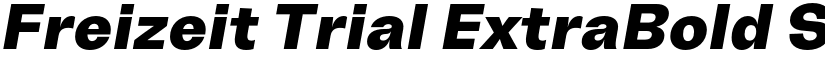 Freizeit Trial ExtraBold Slanted font