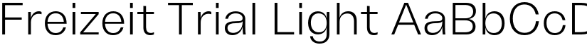 Freizeit Trial Light font