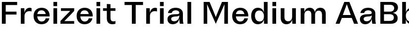 Freizeit Trial Medium font