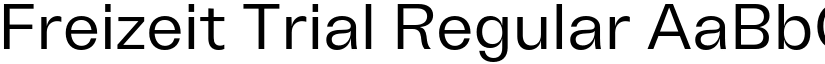 Freizeit Trial Regular font