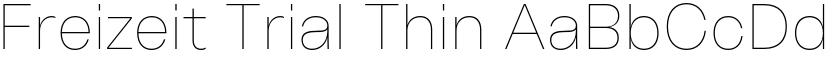 Freizeit Trial Thin font