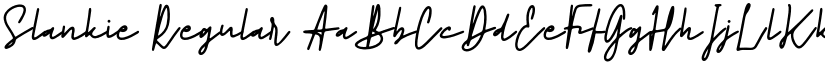 Slankie Regular font