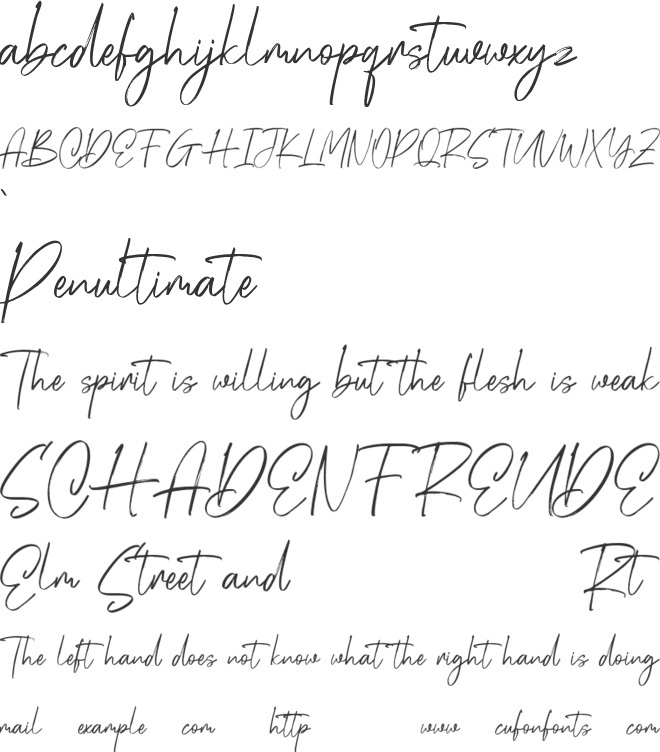 Ray Harts Free font preview