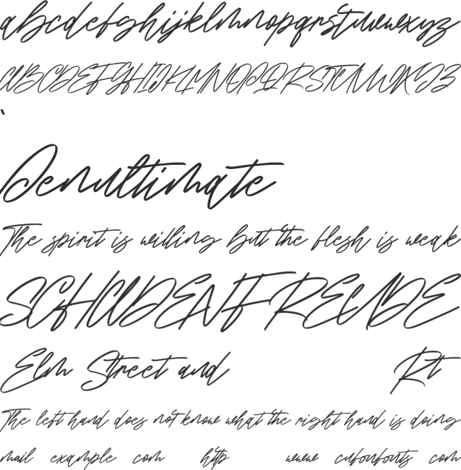 Rosesmont Free font preview