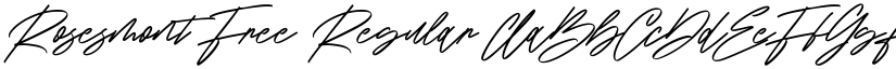 Rosesmont Free Regular font
