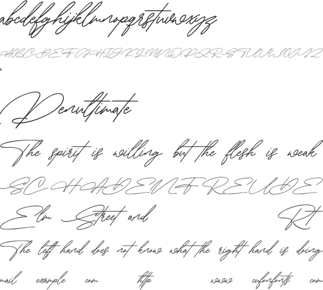 Hilority Free font preview