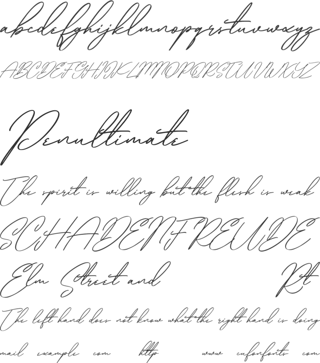 Linestorys Free font preview