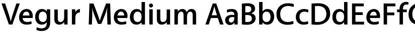 Vegur Medium font