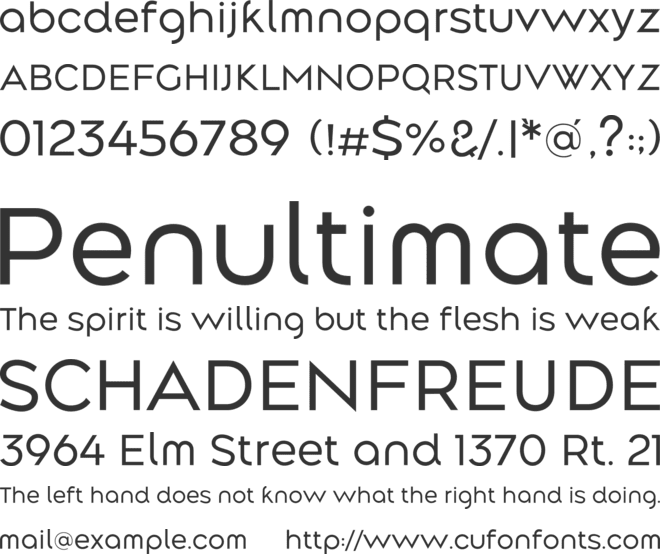 Along Sans s2 font preview