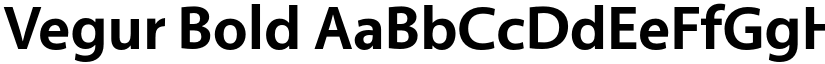 Vegur Bold font