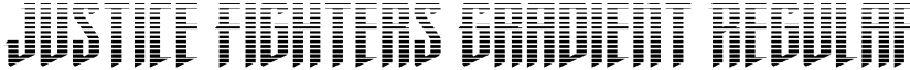 Justice Fighters Gradient Regular font