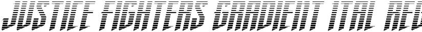 Justice Fighters Gradient Ital Regular font
