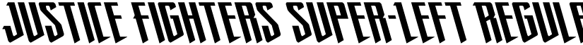 Justice Fighters Super-Left Regular font
