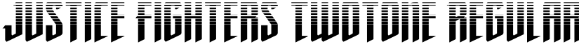 Justice Fighters Twotone Regular font
