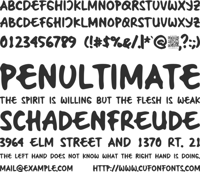 Double Fresh font preview