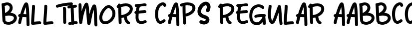 Balltimore Caps Regular font