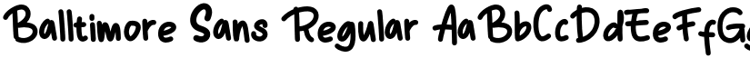 Balltimore Sans Regular font