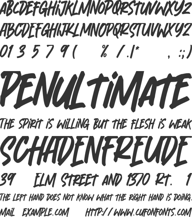 Brigantia font preview