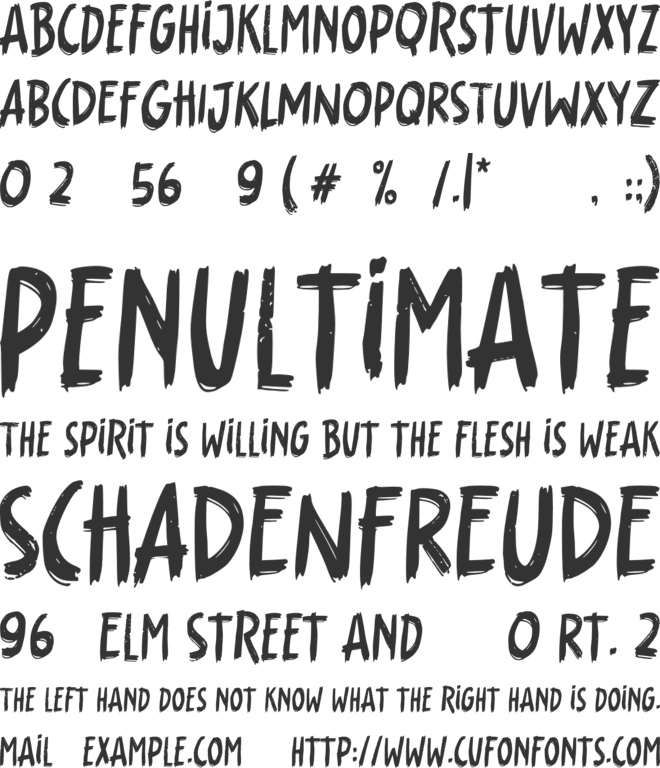 Medeni font preview