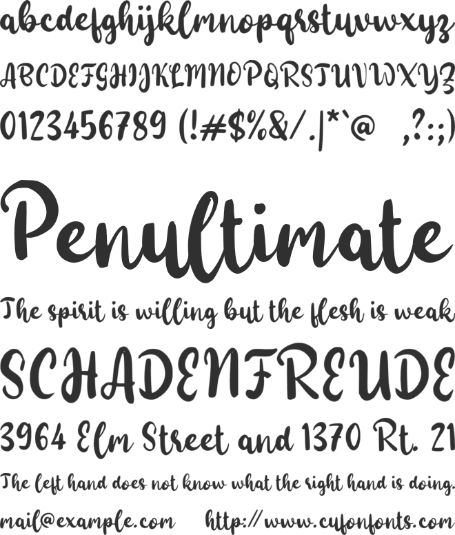 f Fabrice font preview