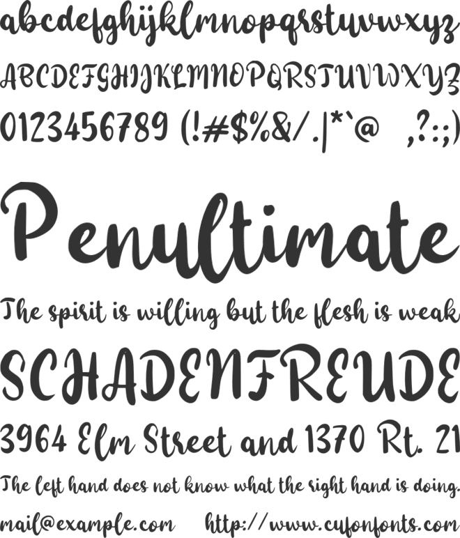 f Fabrice font preview