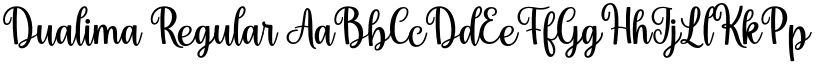 Dualima Regular font