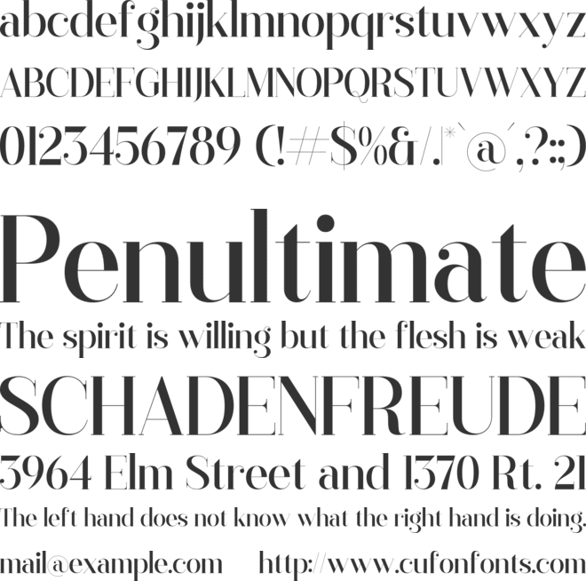 Gagisra Rigade font preview