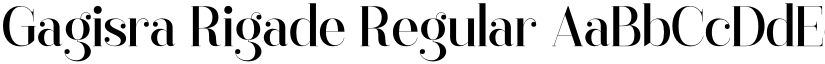 Gagisra Rigade Regular font