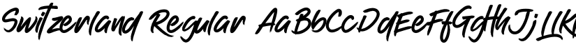 Switzerland Regular font