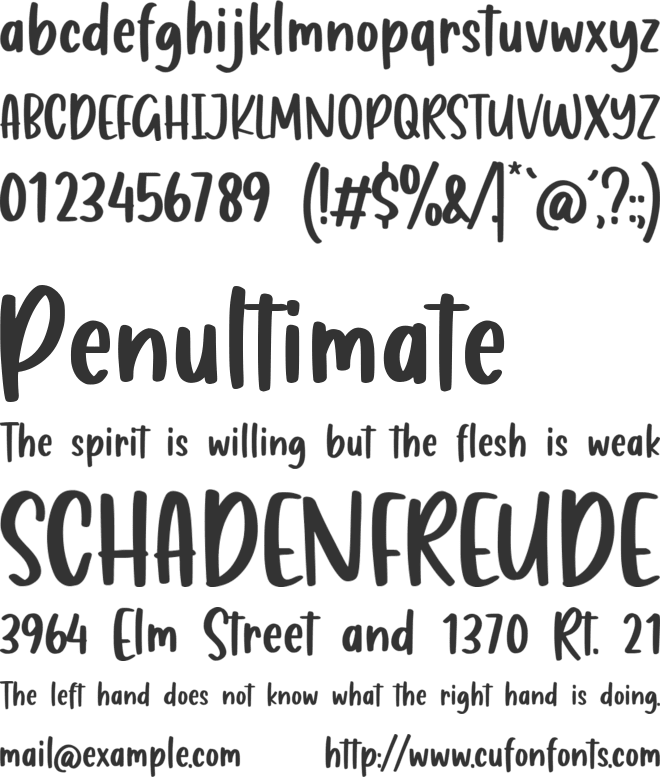 Magic Wishful font preview