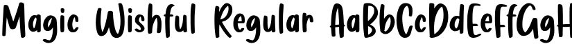 Magic Wishful Regular font