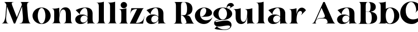 Monalliza Regular font