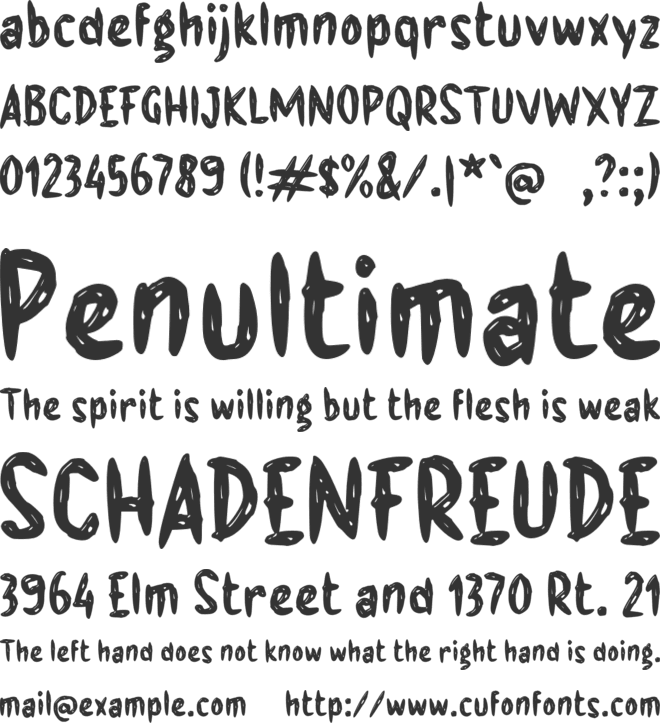 f Forgave font preview